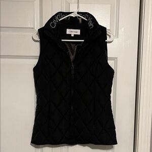 Calvin Klein Black Quilted Zip Vest